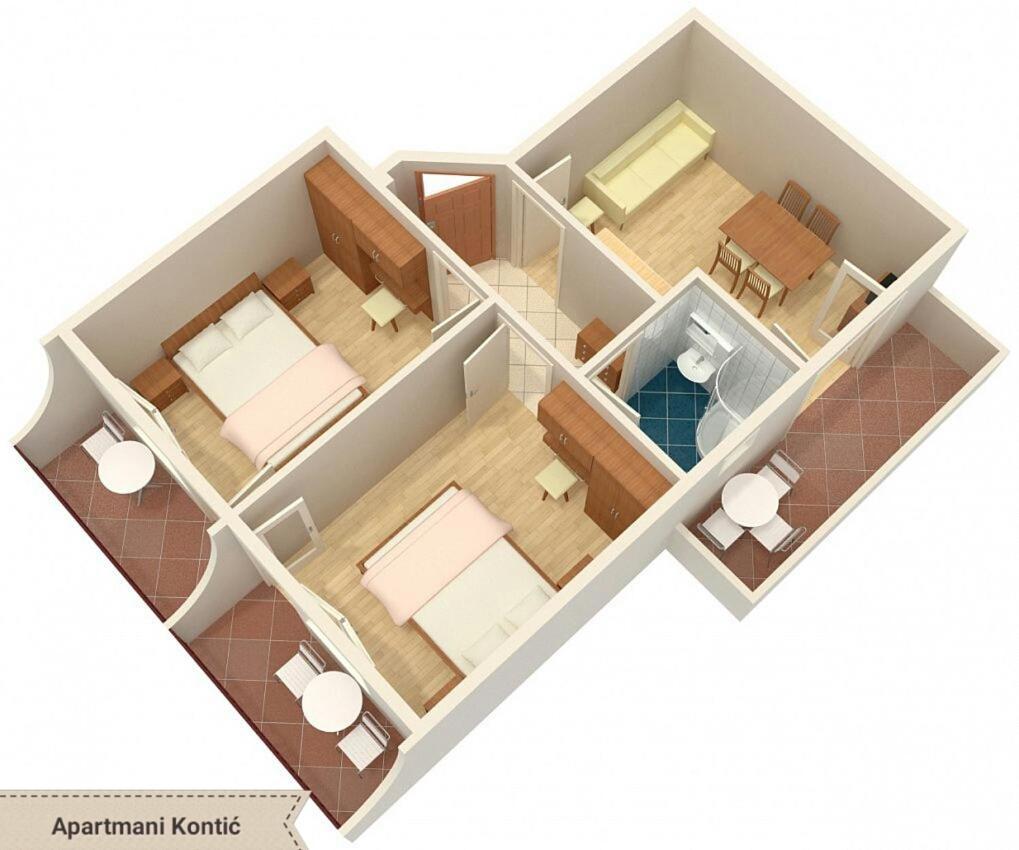 באסקה וודה Apartmani Kontic מראה חיצוני תמונה